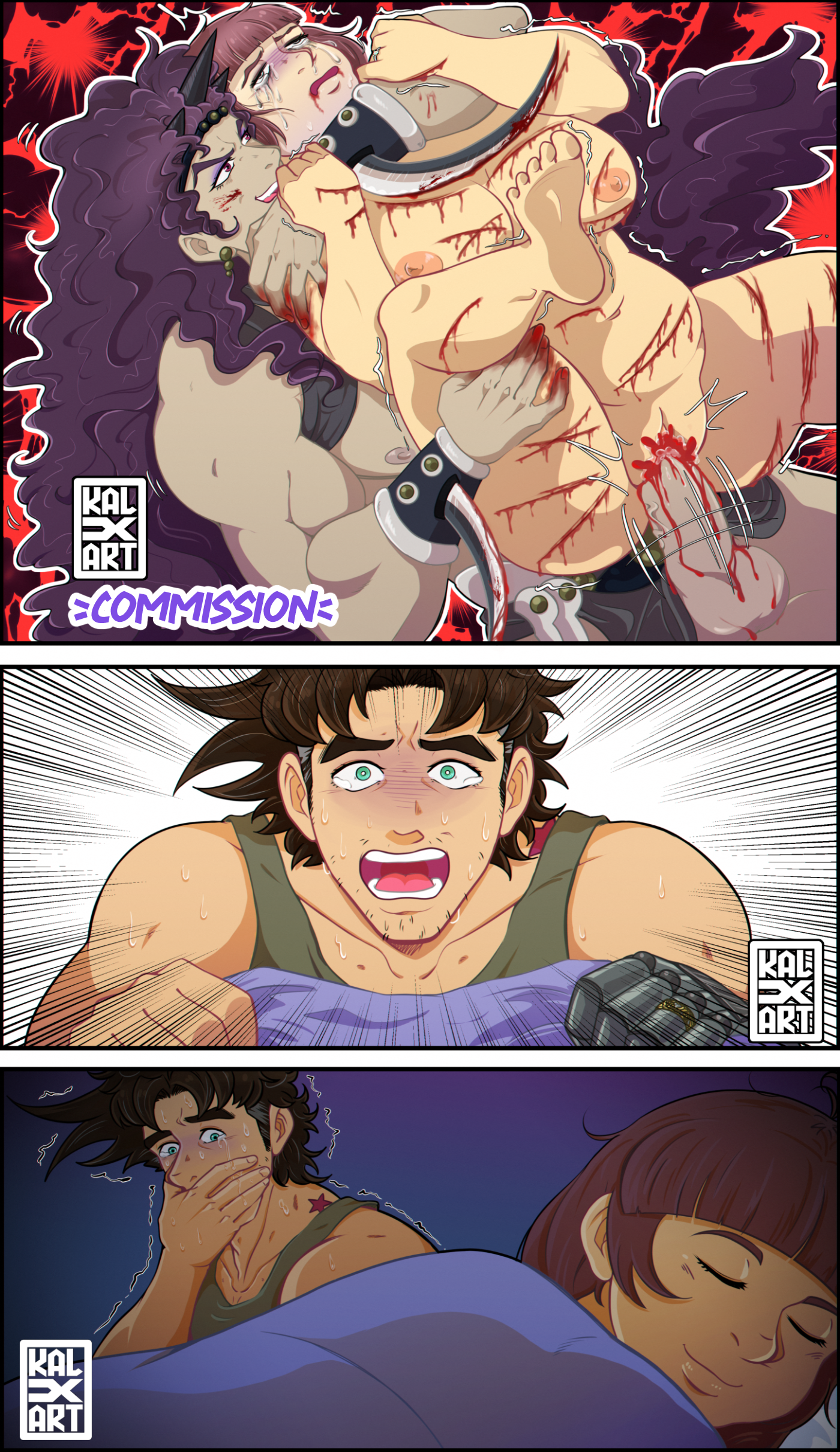 Commission, OC x Kars and Jojo