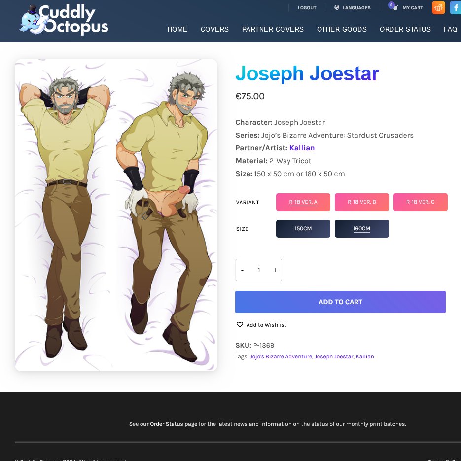 CuddlyOctopus Joseph Joestar Oldseph Daki